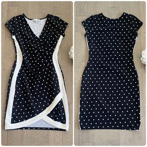 Black & White Polka Dot Dress 🔥 - Size Small (tagged Medium) - Picture 2 of 14
